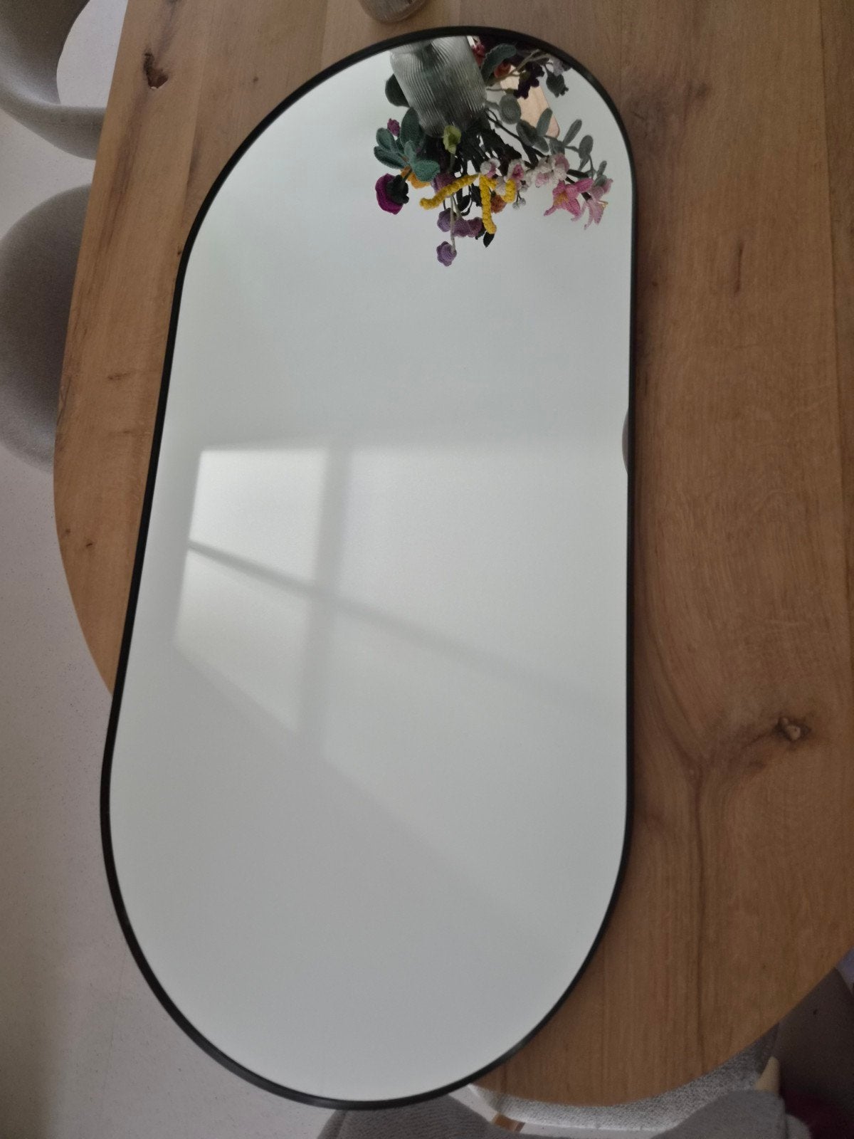 Lindbyn spiegel 60x120 cm, Ophalen, 100 tot 150 cm, Zo goed als nieuw, Ovaal