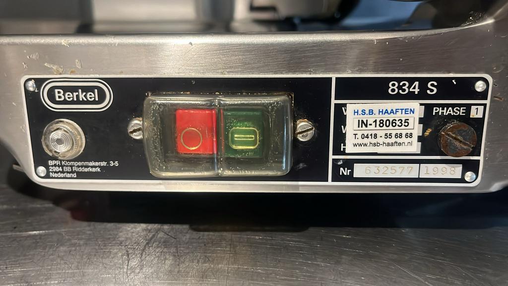 Berkel 834S professionele snijmachine horeca / delicatessen, Ophalen, Bakkerij en Slagerij