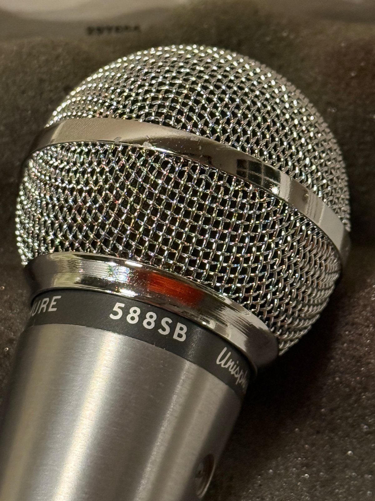 Set van 2 Vintage Shure 588SB Unisphere B Microfoons, Ophalen of Verzenden, Gebruikt, Zangmicrofoon