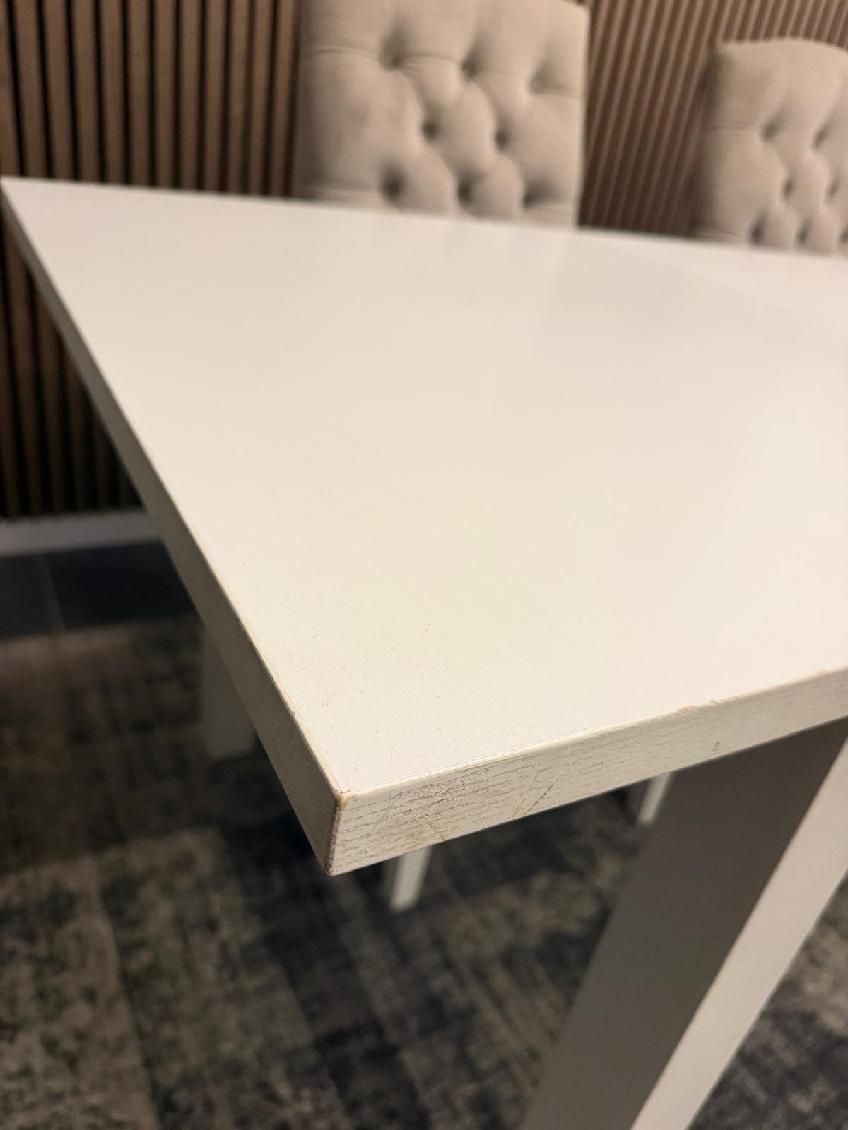 Foto 6 van witte BJURSTA uitschuifbare  ikea eettafel