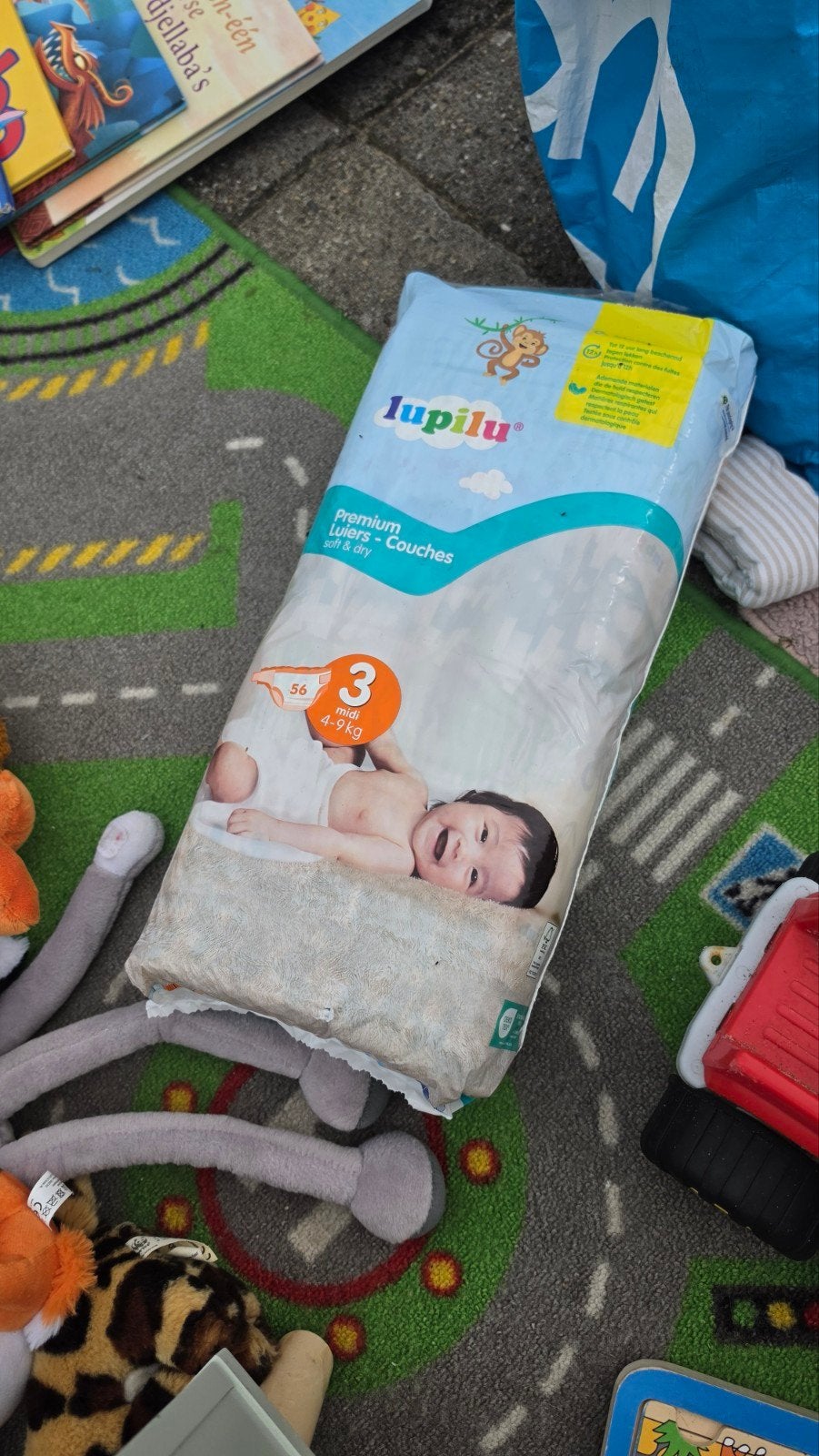 Lupilu Premium Luiers Maat 3 (Midi, 4-9 kg) - 56 stuks, Ophalen, Nieuw