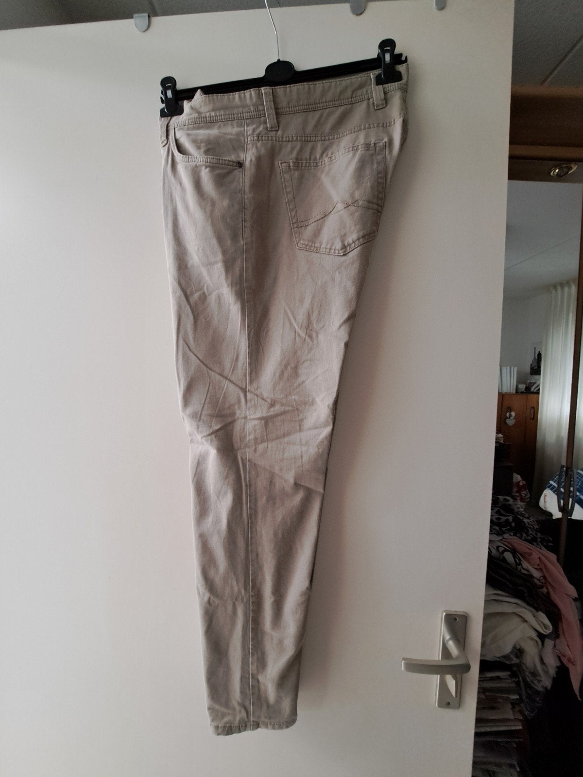 Cremekl. Jeans Herenpantklon, Kleding | Heren, Ophalen of Verzenden, Zo goed als nieuw, Maat 46 (S) of kleiner, Beige
