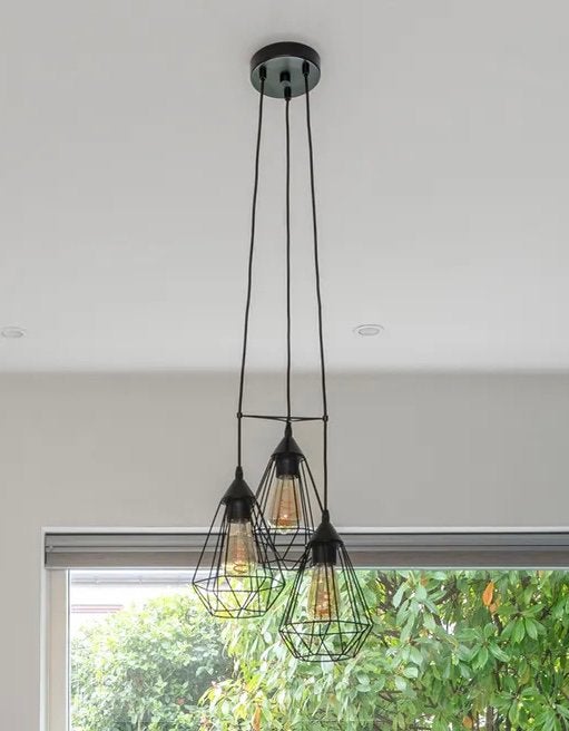 Sfeervolle hanglamp incl. lichtbollen, Ophalen, Gebruikt, Modern