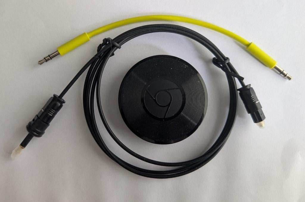 Chromecast Audio, Ophalen of Verzenden, Zo goed als nieuw, Minder dan 2 meter, Optische kabel