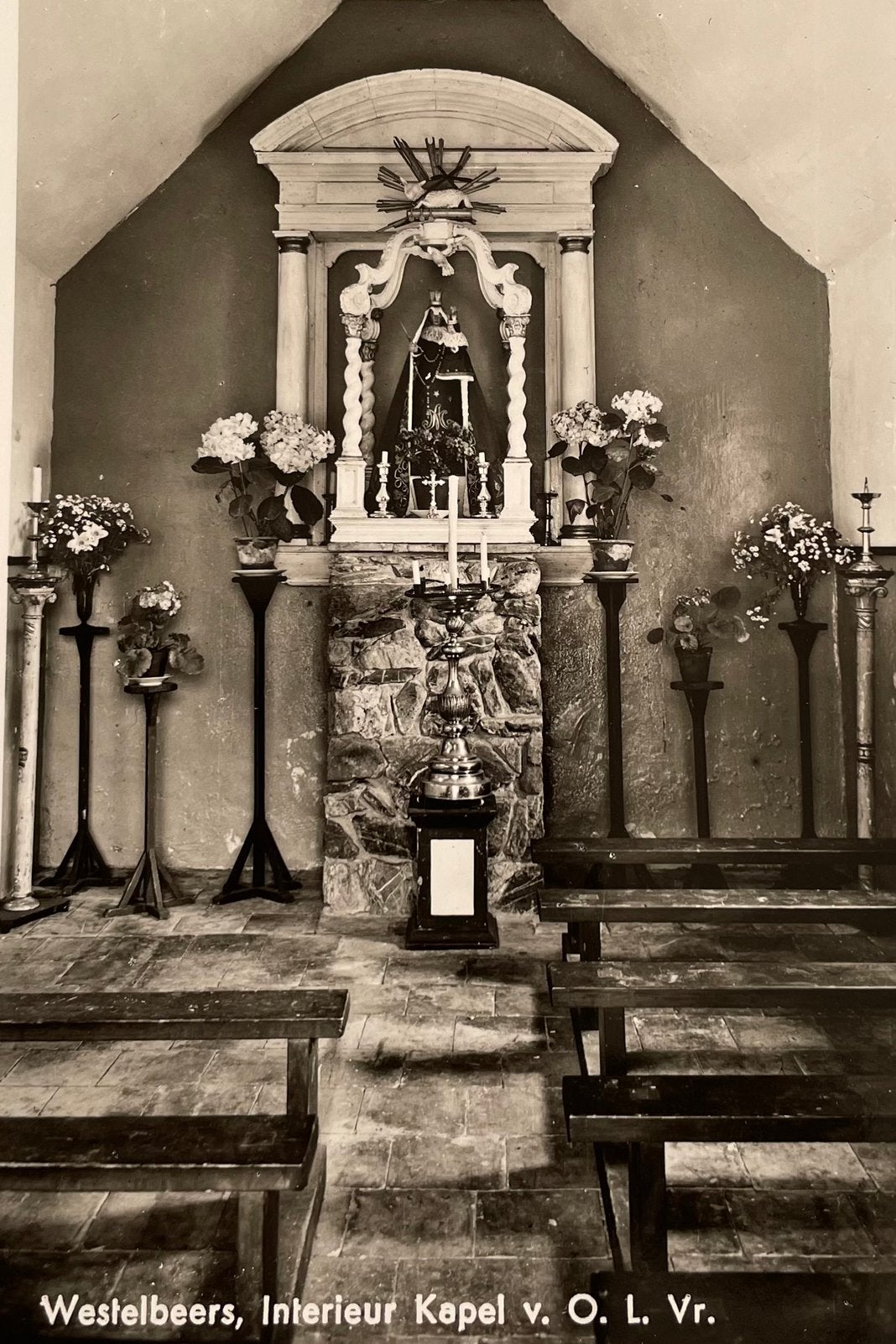Westelbeers Interieur Kapel O.l.Vr, Ophalen of Verzenden, 1940 tot 1960