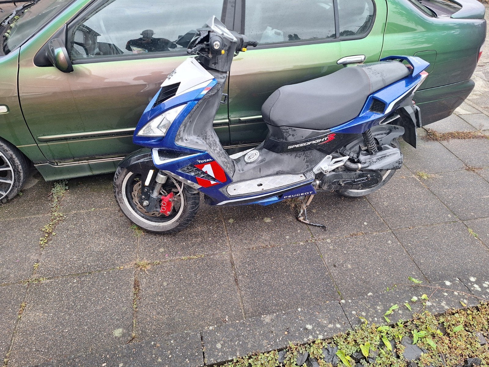 Peugeot Speedfight 3 (geel kenteken) - 73 km/u, Fietsen en Brommers, Ophalen of Verzenden