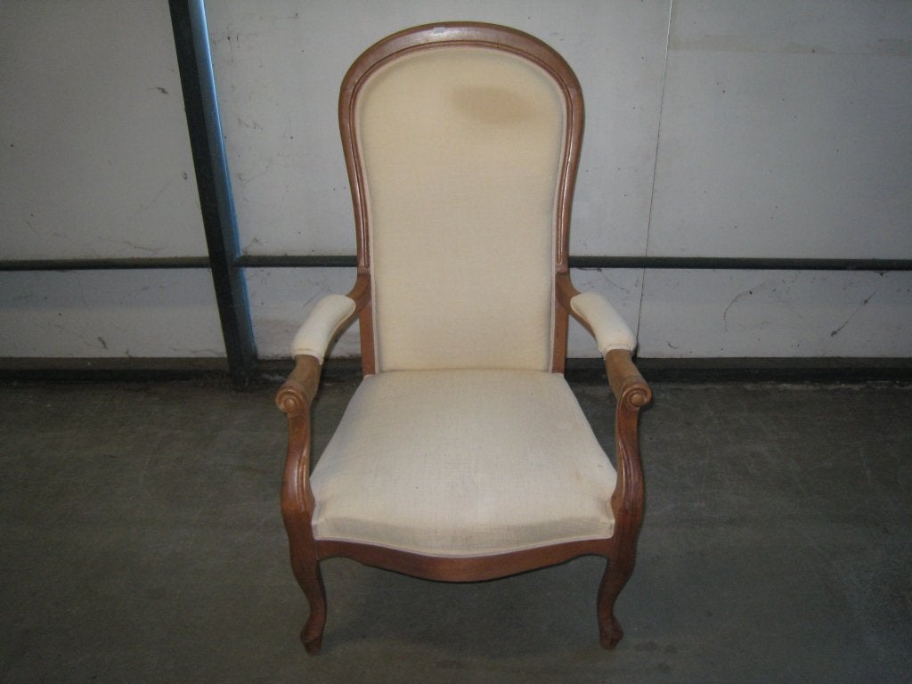 Louis Philippe stijl fauteuil, Niet ingevuld, Gebruikt, Niet ingevuld, Niet ingevuld