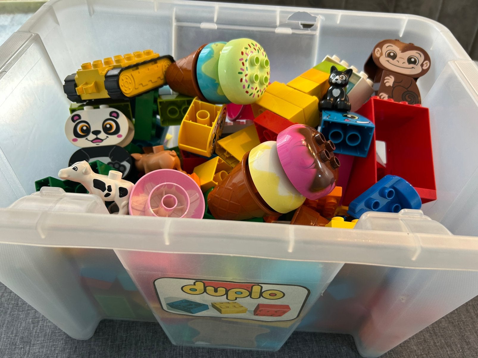 Duplo grote bak + 3 grondplaten, Ophalen, Gebruikt