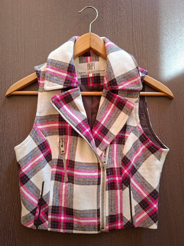 Gilet geruit DEPT,  maat S, Meerkleurig, Ophalen of Verzenden, Zo goed als nieuw, Dept
