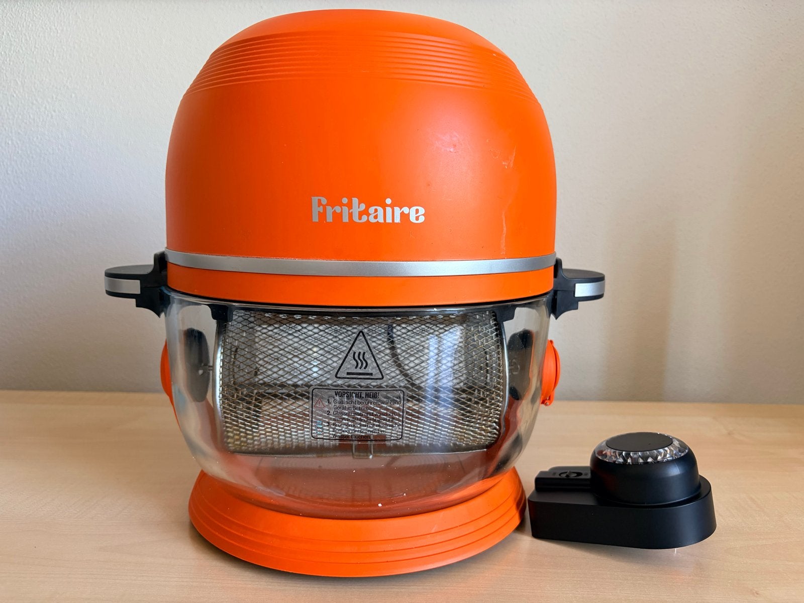 Fritaire Airfryer - Oranje met Digitale Display, Ophalen of Verzenden, Zo goed als nieuw, Airfryer