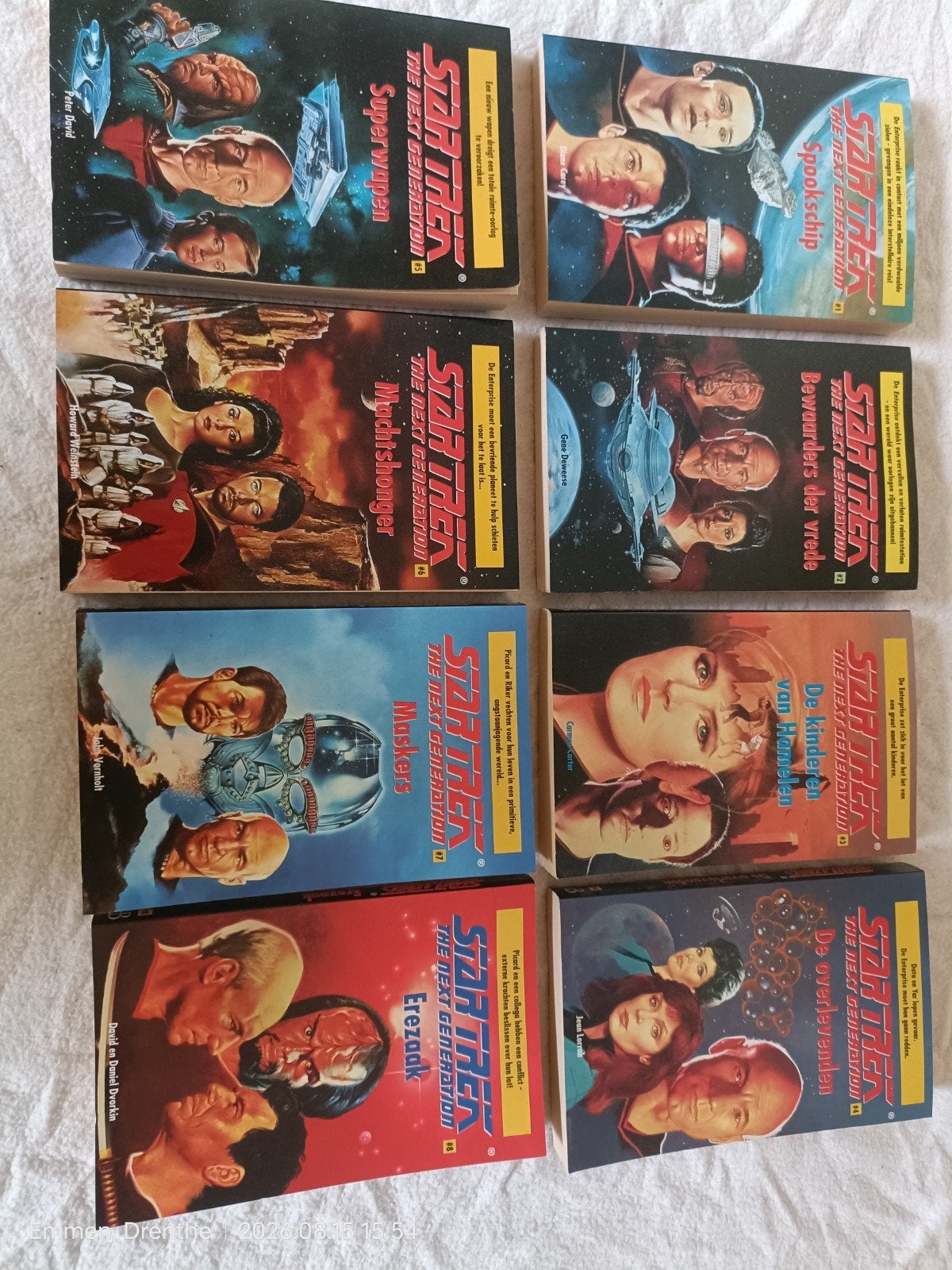 Star Trek The Next Generation Boeken (8 stuks), Ophalen of Verzenden, Gelezen, Diverse auteurs
