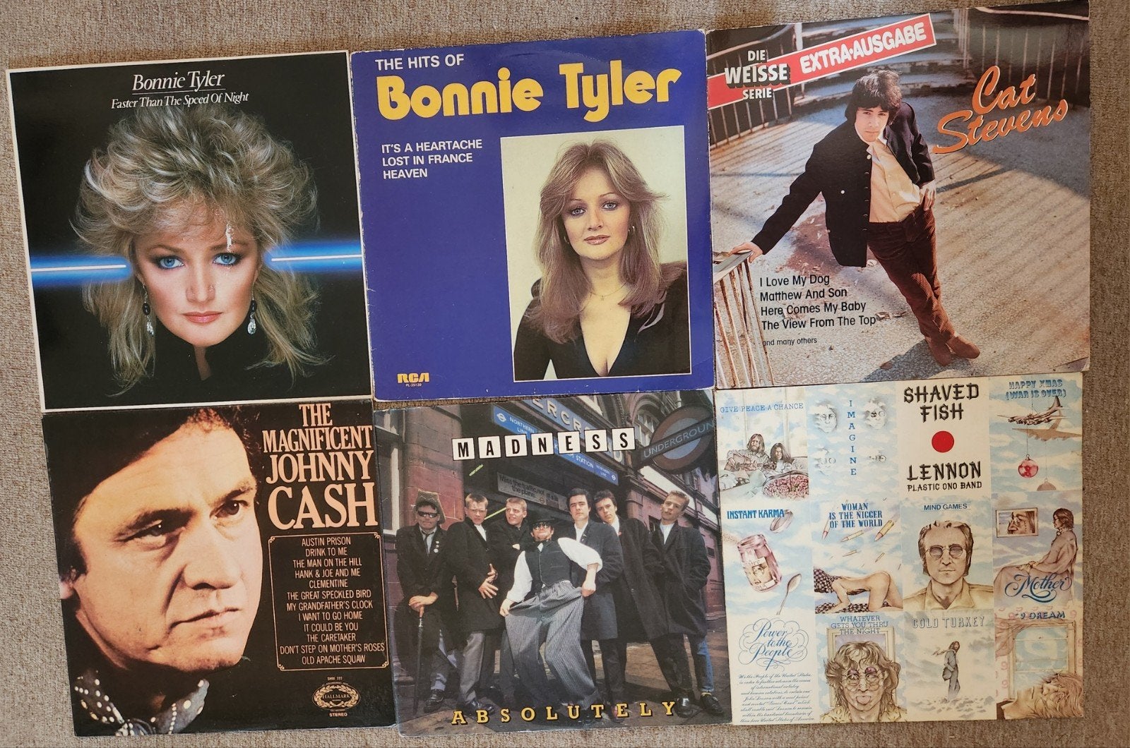 Bonnie Tyler John Lennon Cat Stevens Johnny Cash Madness, Cd's en Dvd's, Vinyl | Pop, Ophalen of Verzenden