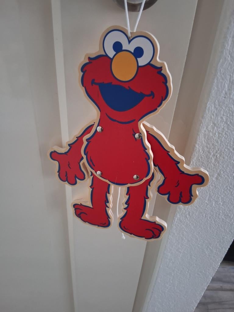 2 Trekpoppen Sesamstraat: Elmo en Koekiemonster, Ophalen, Zo goed als nieuw, Overige typen