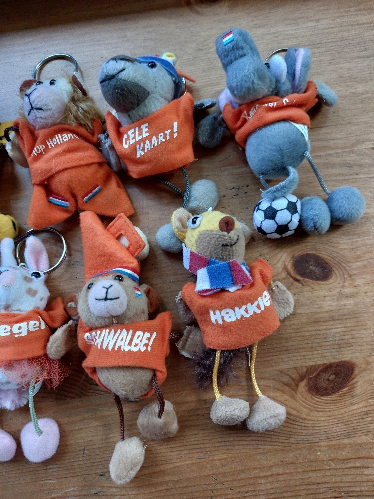WK voetbal oranje bungels knuffeltjes super de boer, Ophalen of Verzenden, Knuffel of Figuurtje