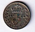 3  pence  1920   Engeland. km. 813 a, Ophalen of Verzenden, Overige landen, Losse munt, Zilver