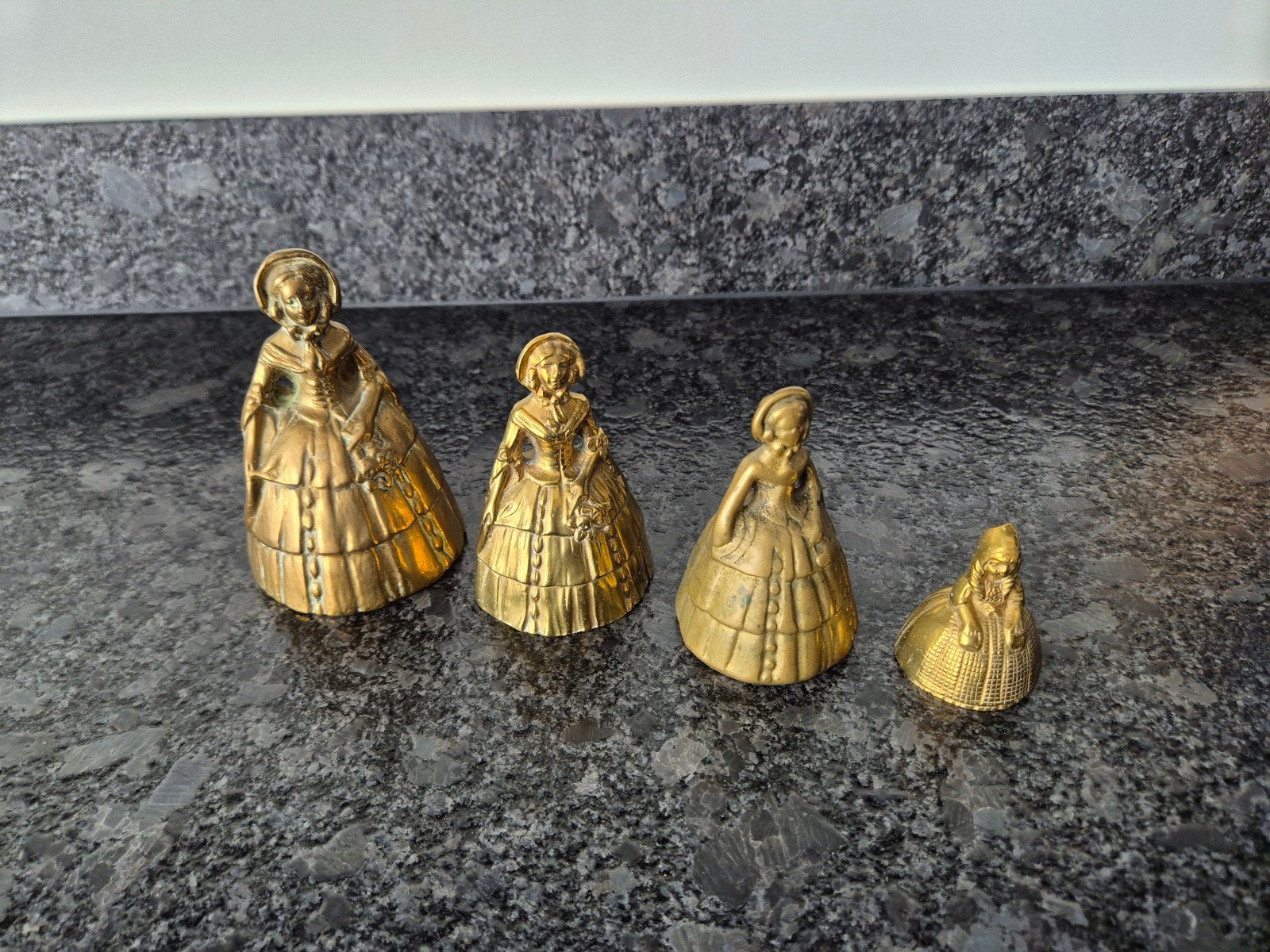 Verzameling Vintage messing Tafelbellen set, Verzenden