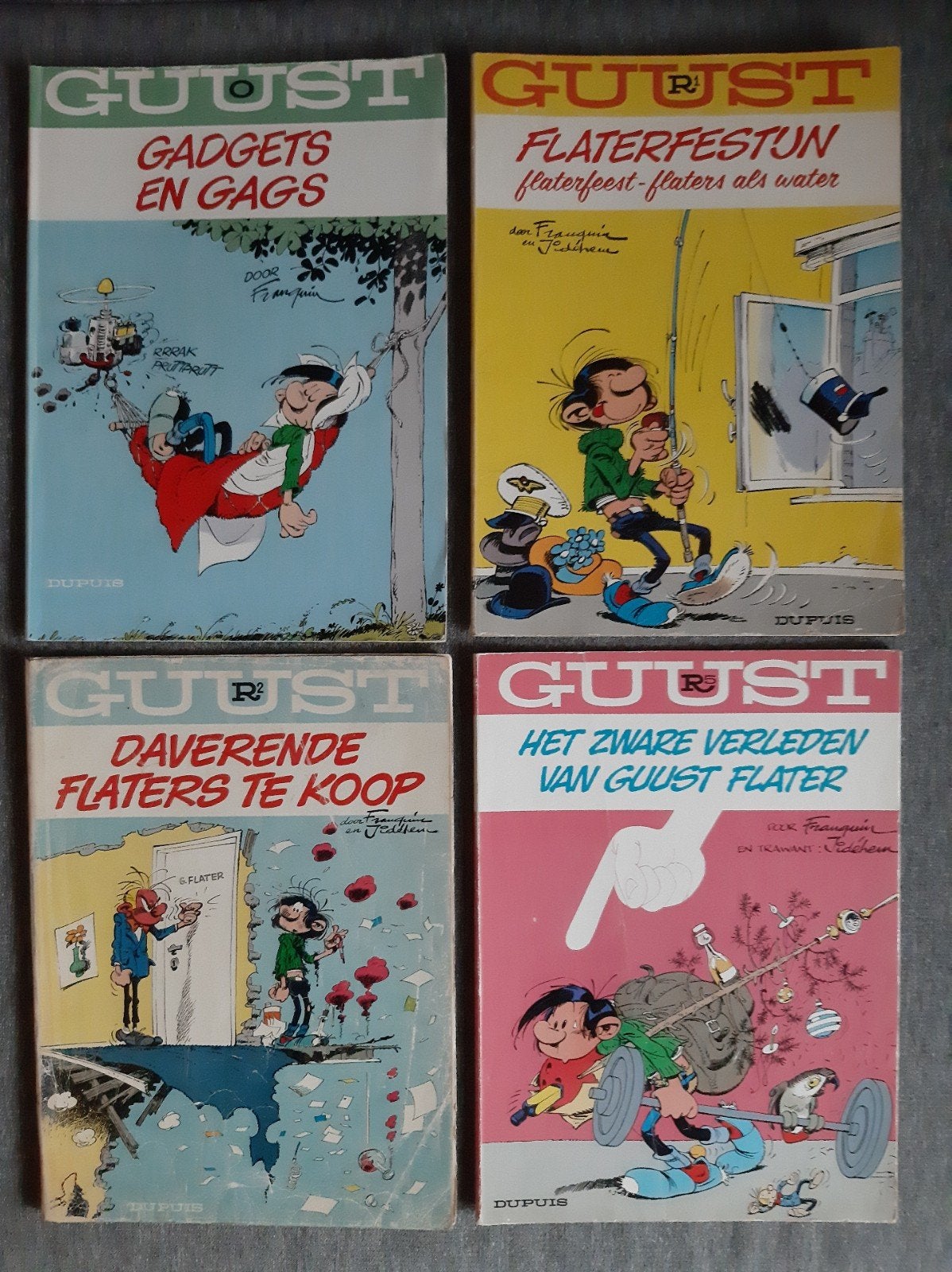Guust Flater, Meerdere stripboeken, Ophalen of Verzenden, Gelezen, Franquin