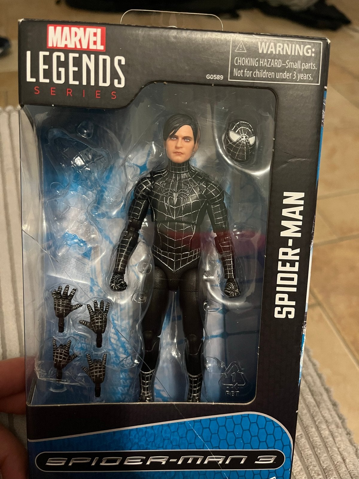 Marvel Legends Spider-Man 3 Zwart Pak Tobey Maguire, Ophalen of Verzenden, Zo goed als nieuw