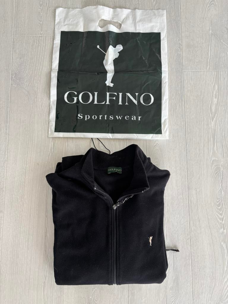 Golfino fleecevest zwart maat 52/L (heren), Ophalen of Verzenden, Zo goed als nieuw, Kleding, Overige merken
