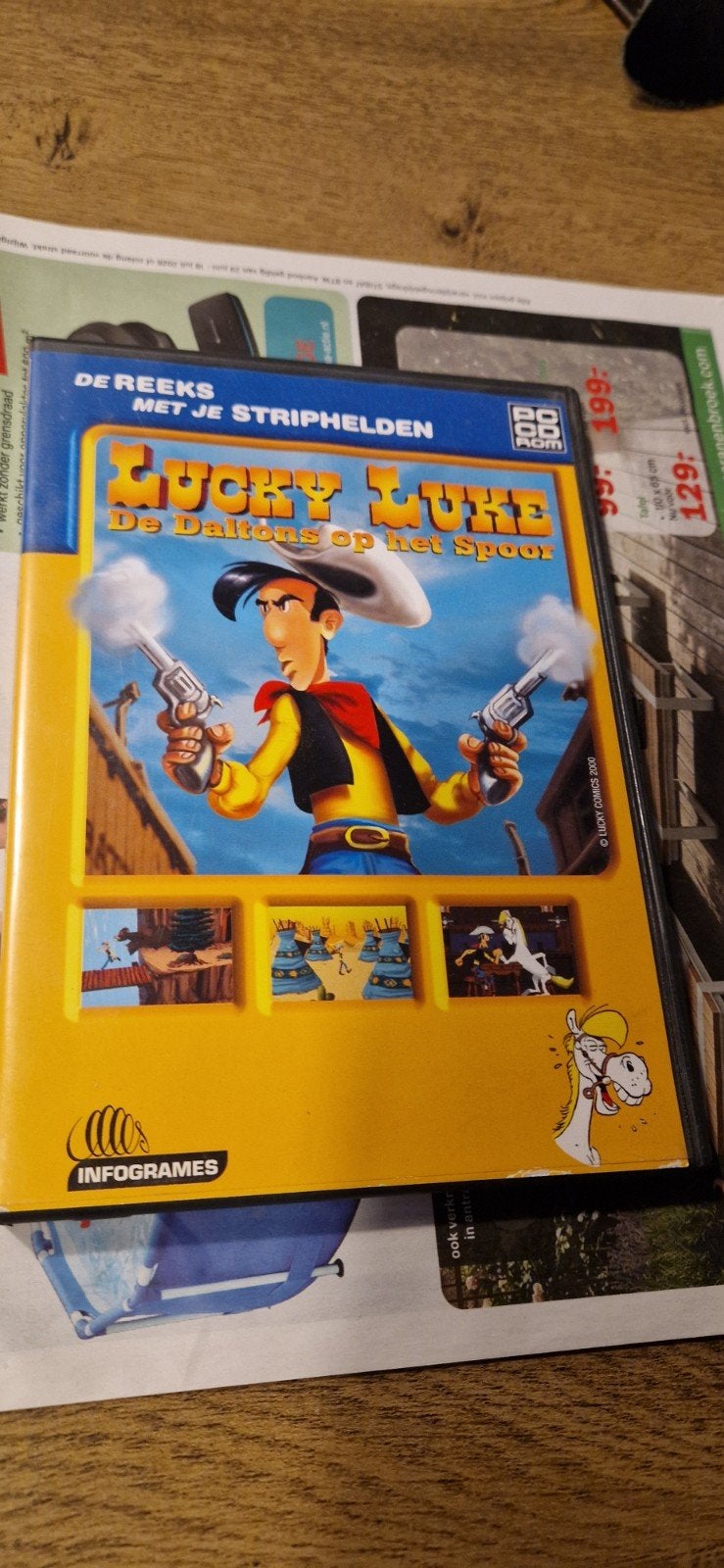 Lucky Luke: De Daltons op het Spoor (PC CD-ROM), Avontuur en Actie, Gebruikt, 1 speler, Ophalen of Verzenden