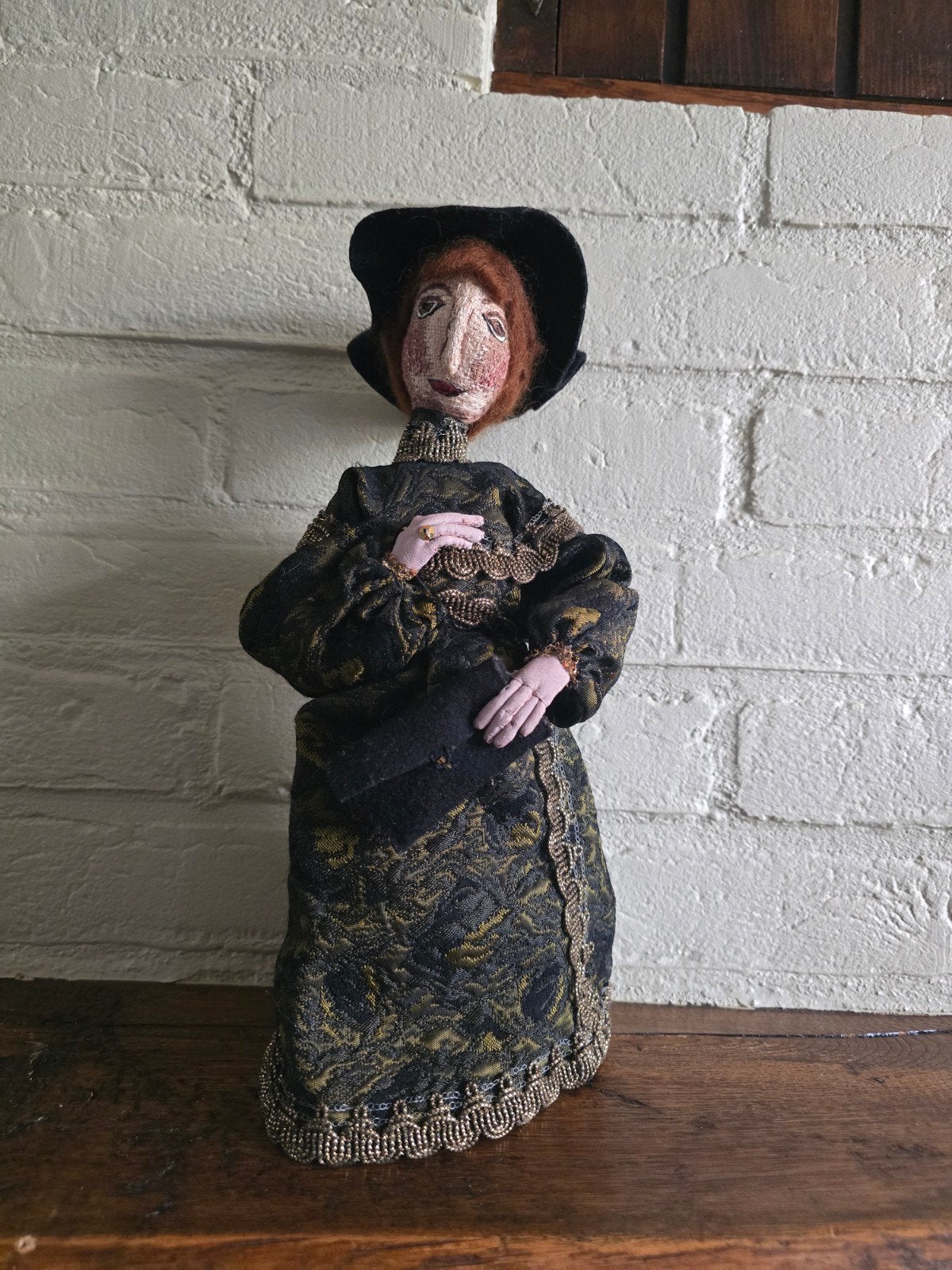Unieke handgemaakte vintage art doll, Ophalen of Verzenden