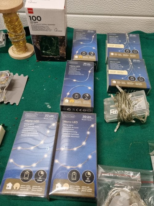 Kerstverlichting led op baterijen veel verschillende [a741], Diversen, Kerst, Ophalen of Verzenden, 'T Olde Gre-j, Info@toldegrej.nl