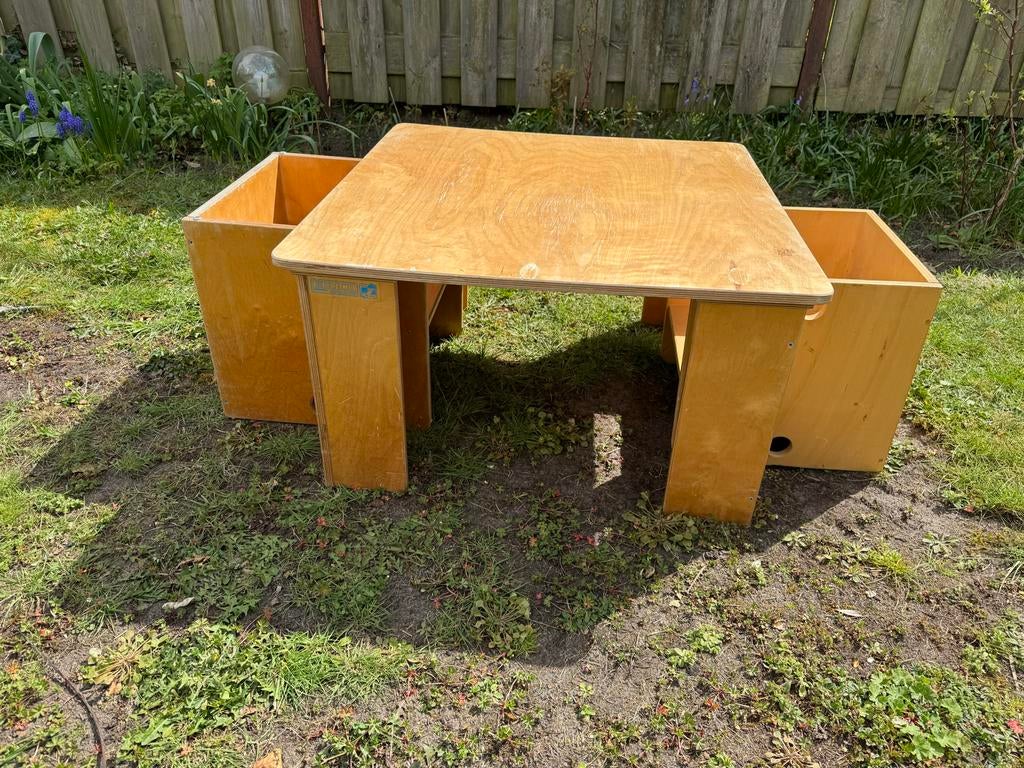 Educo kinder speelset: tafel en 2 stoeltjes, Ophalen, Gebruikt, Tafel(s) en Stoel(en)