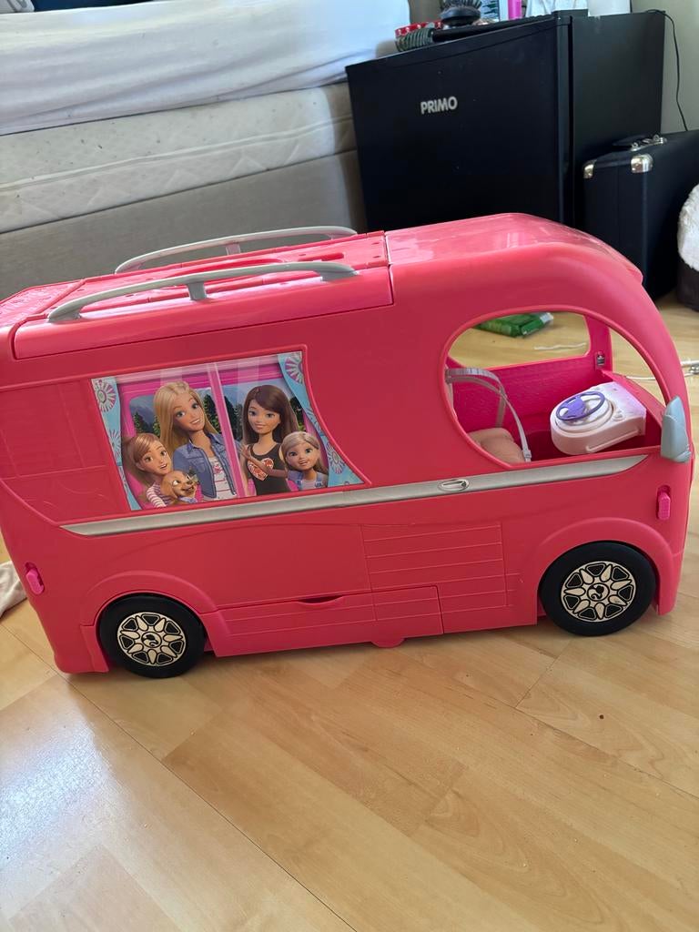 Barbie Camper Roze, Ophalen, Gebruikt