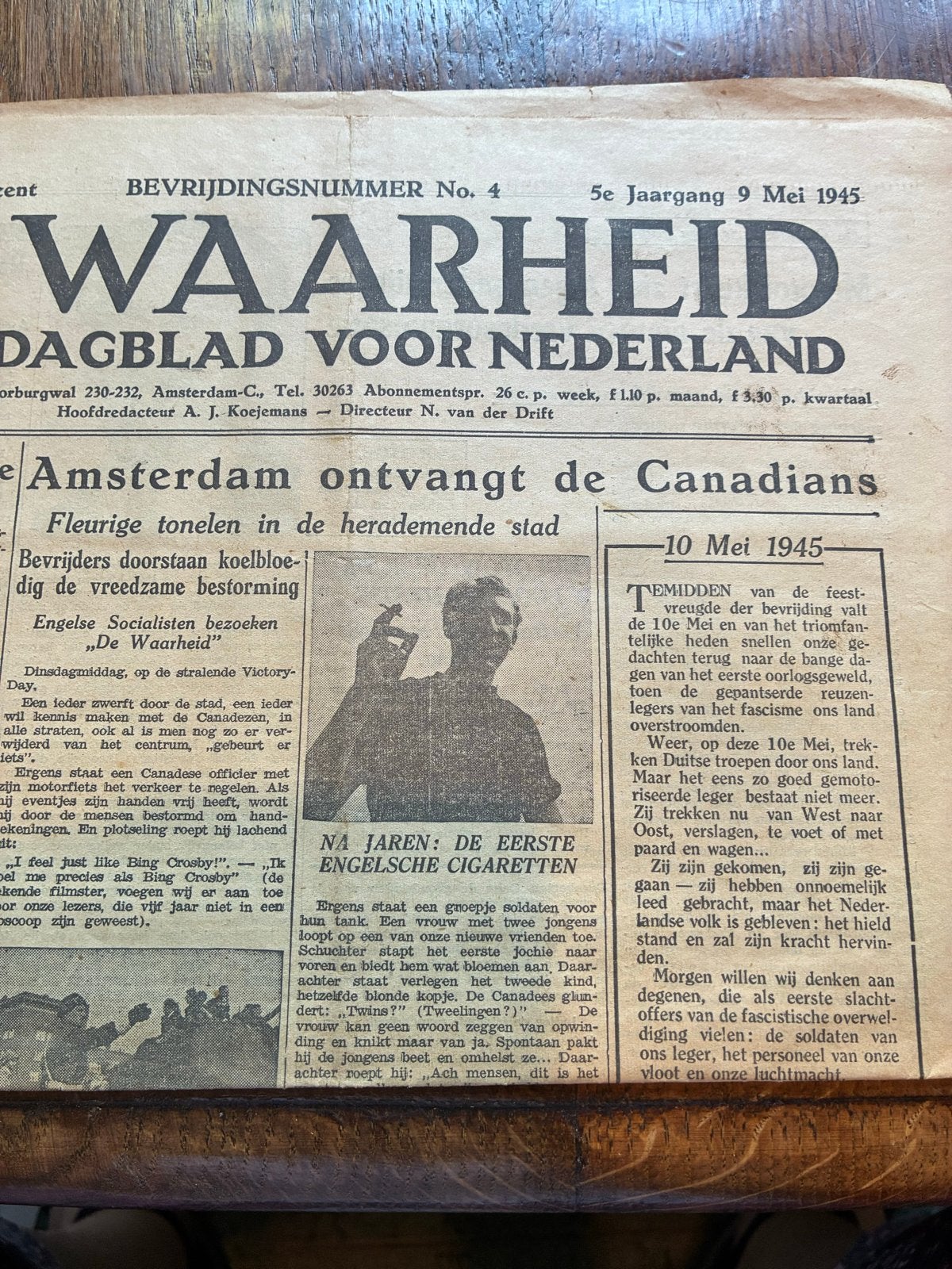 Zeldzame Krant: Waarheid Dagblad voor Nederland (1945), Verzamelen, Tijdschriften, Kranten en Knipsels, Ophalen of Verzenden, 1940 tot 1960