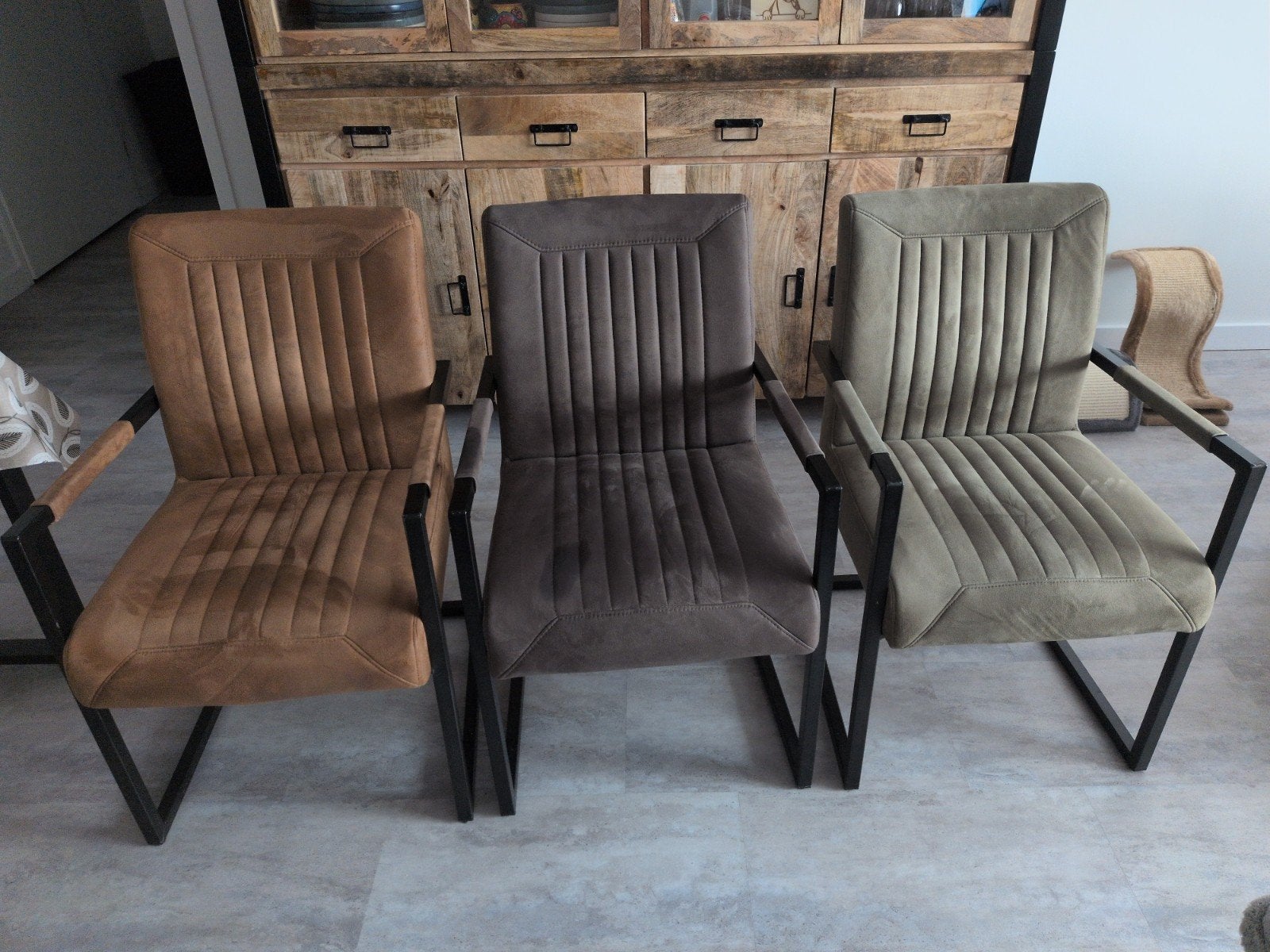 zgan 6 eetkamer stoelen, Huis en Inrichting, Stoelen, Ophalen, Ik heb ze bij mango meubels, Overige kleuren, Zo goed als nieuw