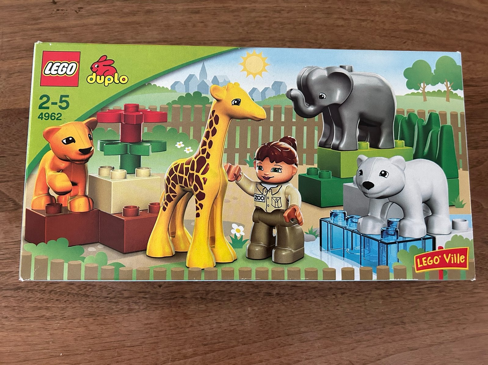 Lego Duplo 4962: Safari Dieren Set - Compleet, Overige thema's, Ophalen of Verzenden, Zo goed als nieuw, Compleet