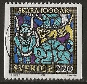Zweden 24, stier, Verzenden, Zweden, Gestempeld