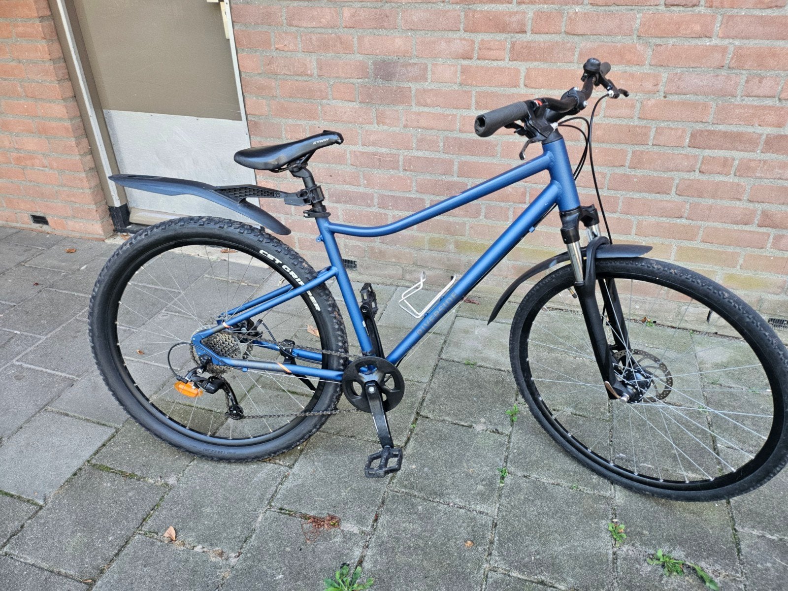 b'twin riverside 500 hybride atb maat M 29 inch, Gebruikt, 10 tot 15 versnellingen, Overige maten, 50 tot 53 cm