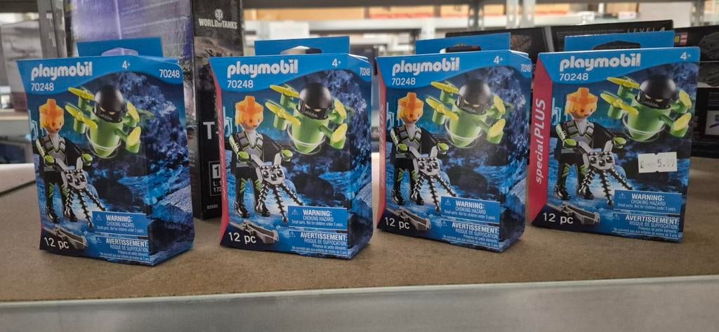 4 stuks Playmobil 70248 Special Plus Agent Met Drone, Ophalen of Verzenden, Playmobil, Playmobil, Playmobil