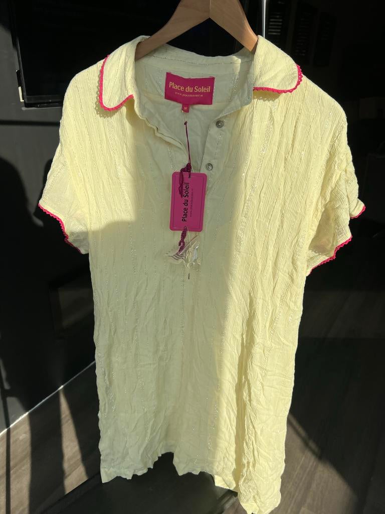 Nieuw Place du Soleil jurkje M, Kleding | Dames, Maat 38/40 (M), Geel, Nieuw, Ophalen of Verzenden