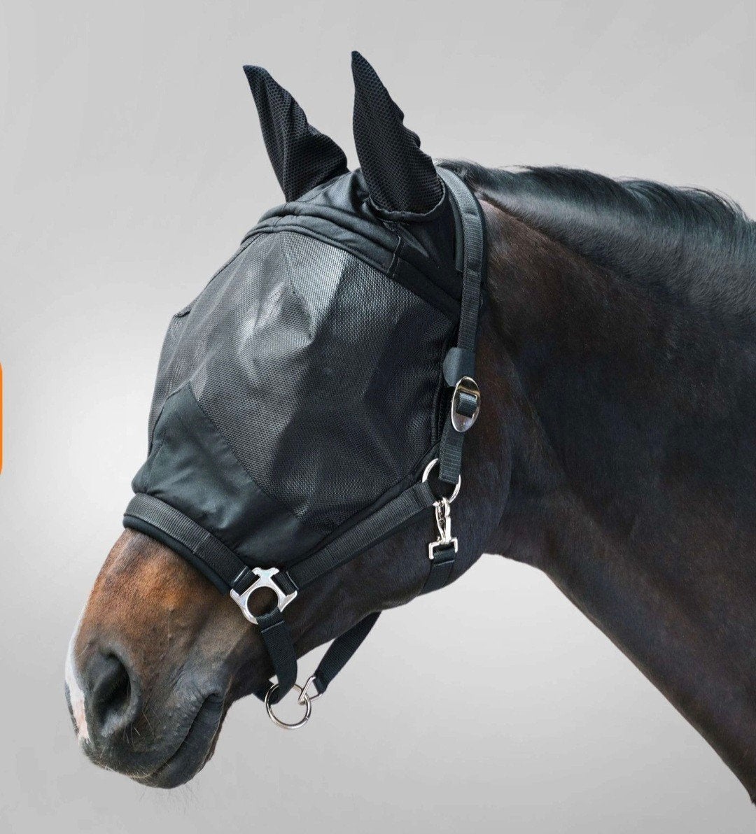 Waldhausen premium vliegenmasker met halster maat full, Dieren en Toebehoren, Ophalen of Verzenden, Halster, Full, Overige merken