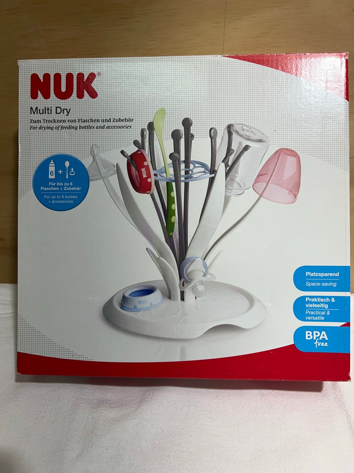 NUK Multi Dry Flessenrek - Snel op te zetten en op te bergen, Ophalen, Zo goed als nieuw