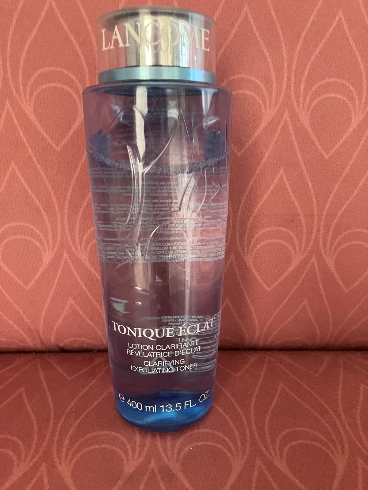 Lancôme Tonique Éclat Clarifying Exfoliating Toner 400ml, Ophalen of Verzenden, Gebruikt, Gehele gezicht, Verzorging