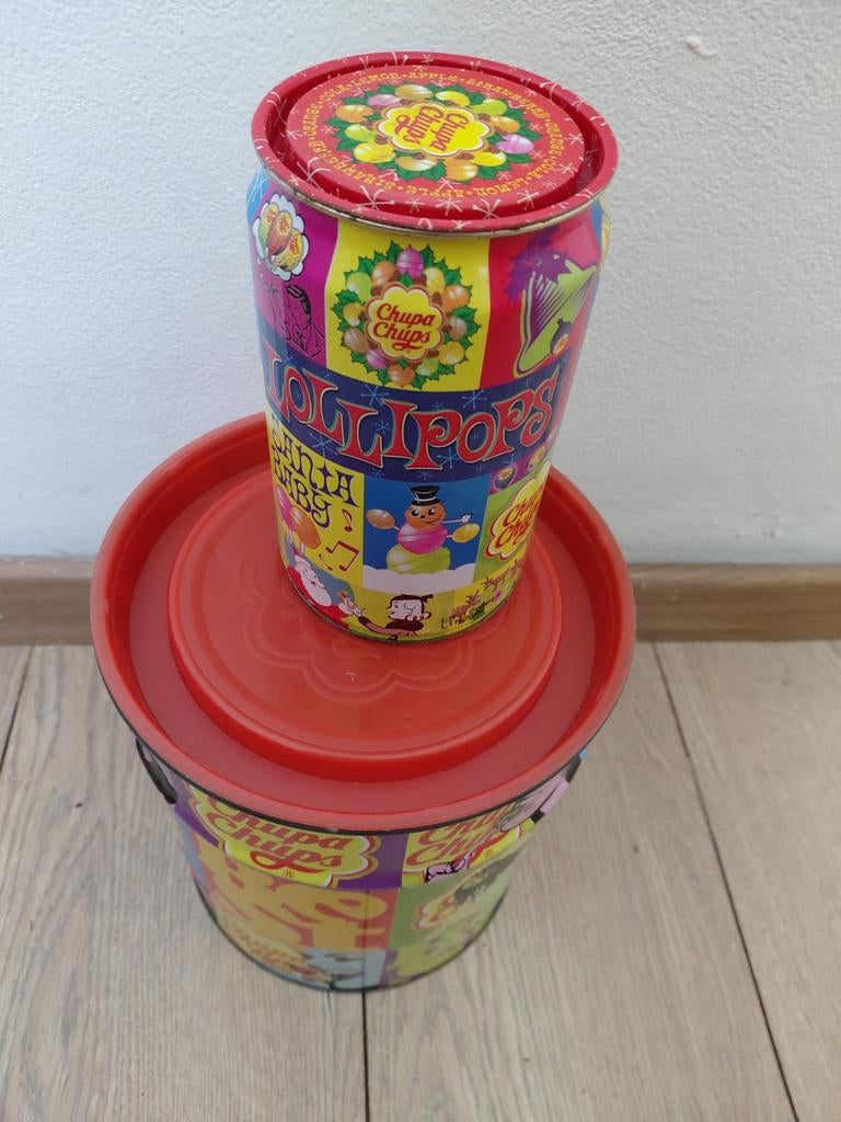 2 Chupa Chups blikken voor verzamelaars, Verzamelen, Blikken, Ophalen of Verzenden, Overige
