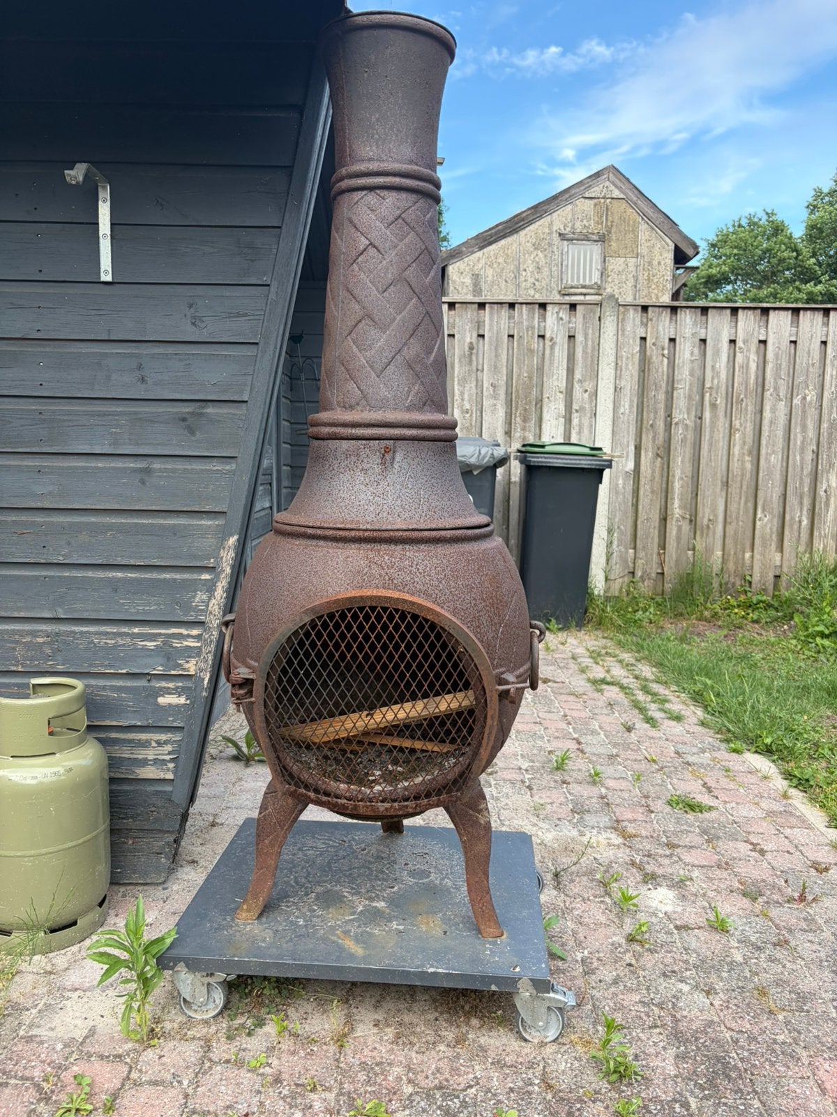 Houtkachel voor buiten, Tuin en Terras, Tuinhaarden, Ophalen, Gebruikt