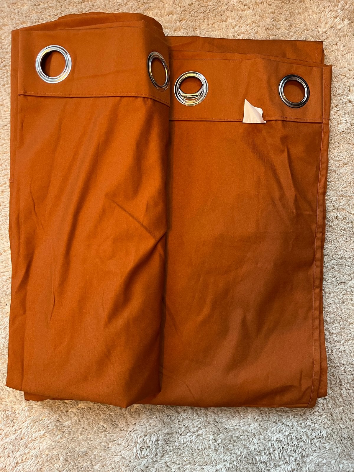Ring gordijnen oranje 240x200cm, Ophalen, Oranje, Gordijn, Met ringen