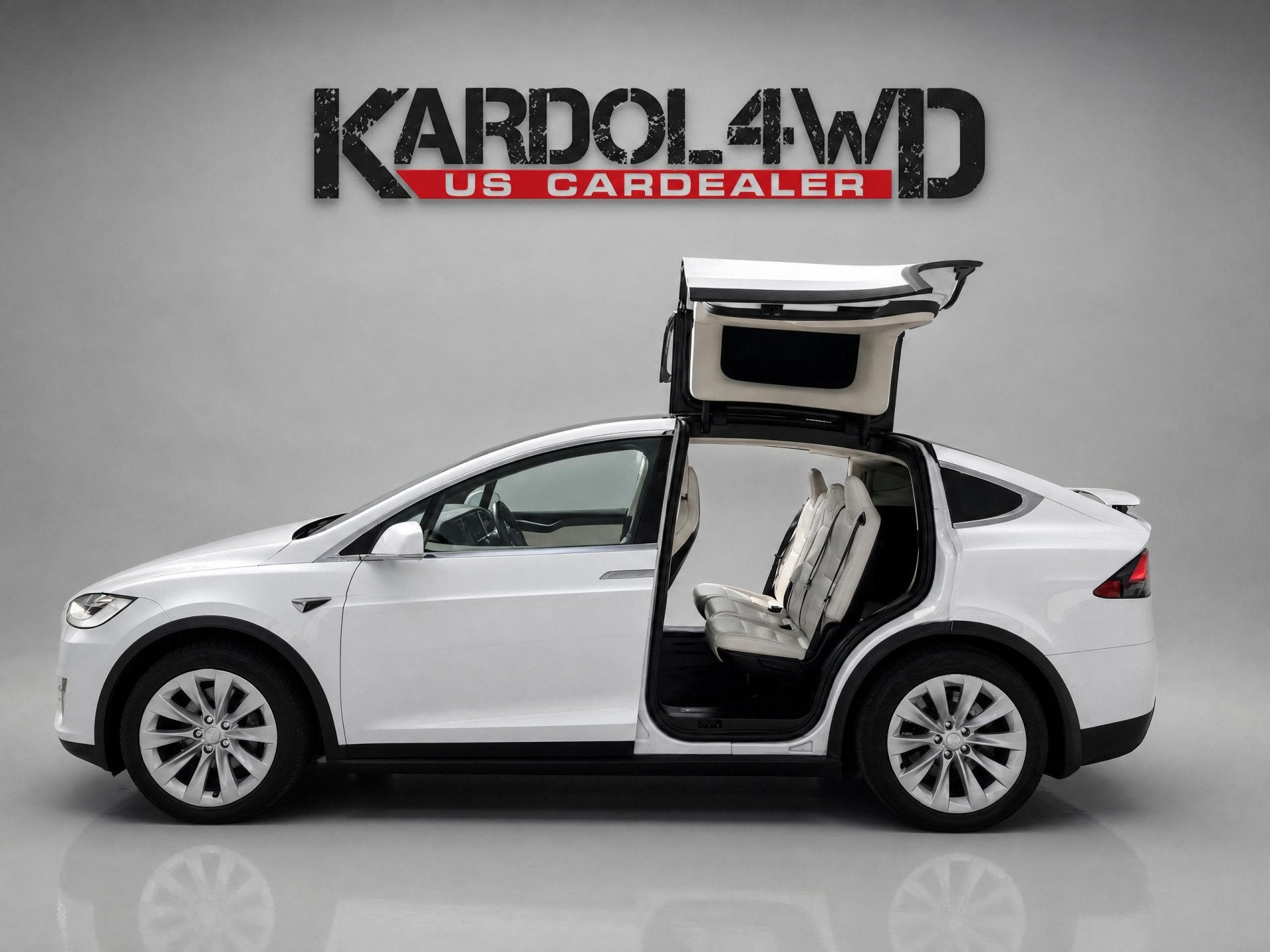 Tesla Model X 75D Base 7p. (bj 2018, automaat), Automaat, Model X, Gebruikt, Beige