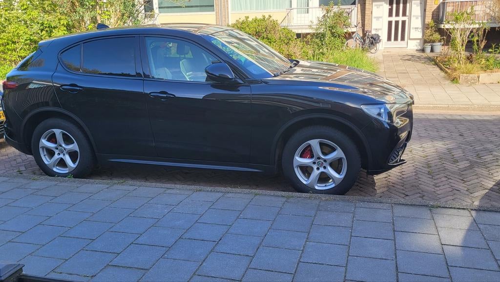 Set orginele 18" velgen Stelvio/Giulia+tpms sensoren, Ophalen, Gebruikt, Alfa Romeo