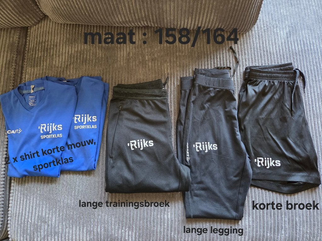 Gymkleding 't Rijks 158/164, Kleding | Heren, Sportkleding, Craft, Zwart, Overige maten, Ophalen of Verzenden