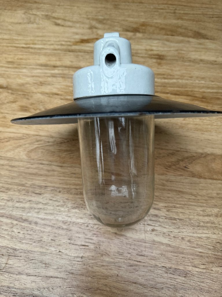 Lamp, Ophalen of Verzenden, Gebruikt, Glas, Vintage