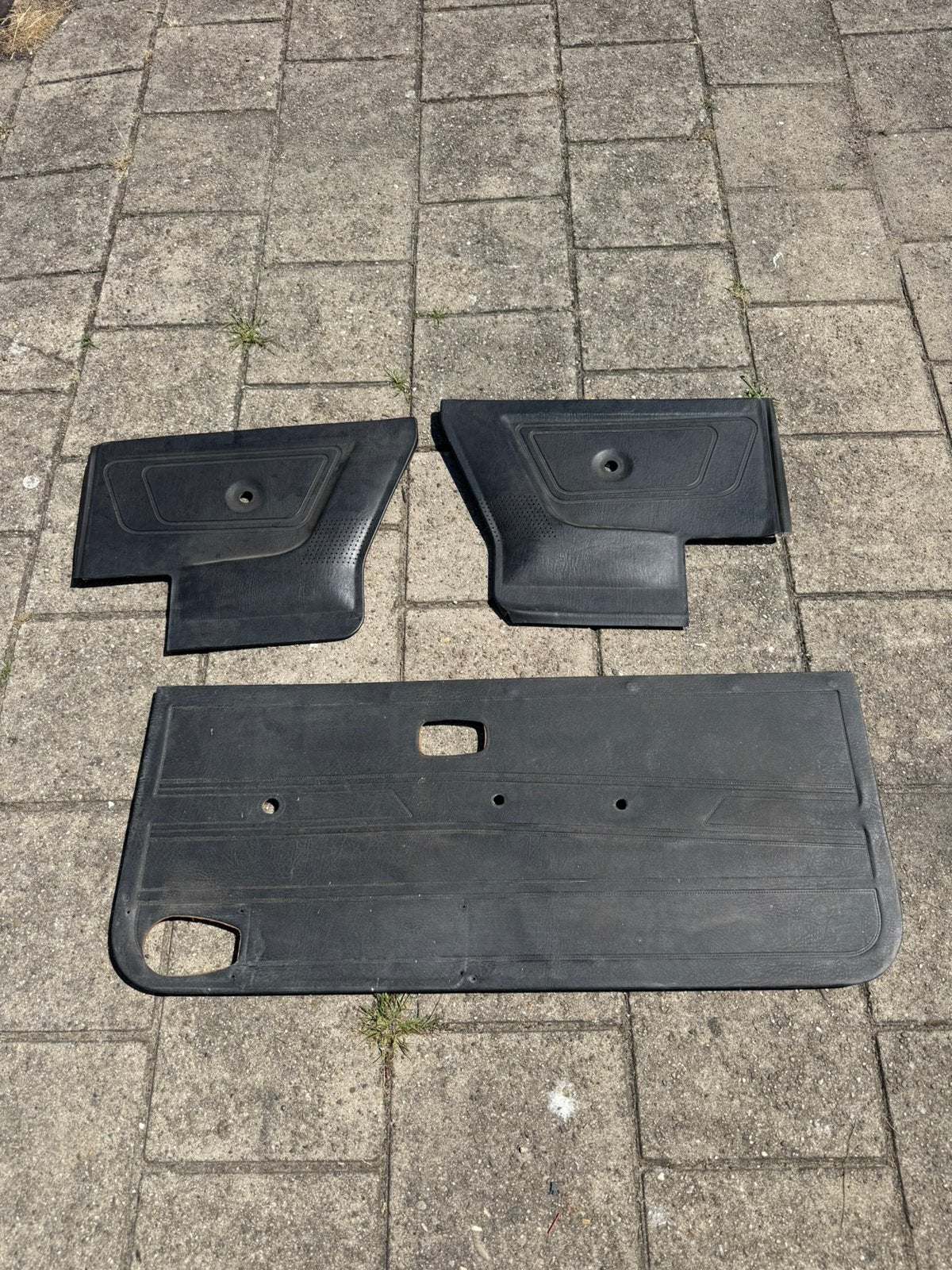 Volkswagen Golf 1 Cabrio zwarte deurpanelen 3 stuks, Ophalen, Volkswagen
