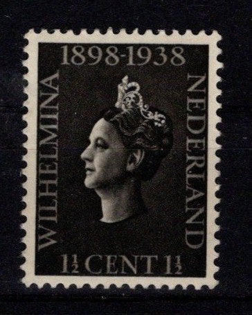 Postzegel Nederlaned wilhelmina 1938, Ophalen of Verzenden, T/m 1940, Postfris