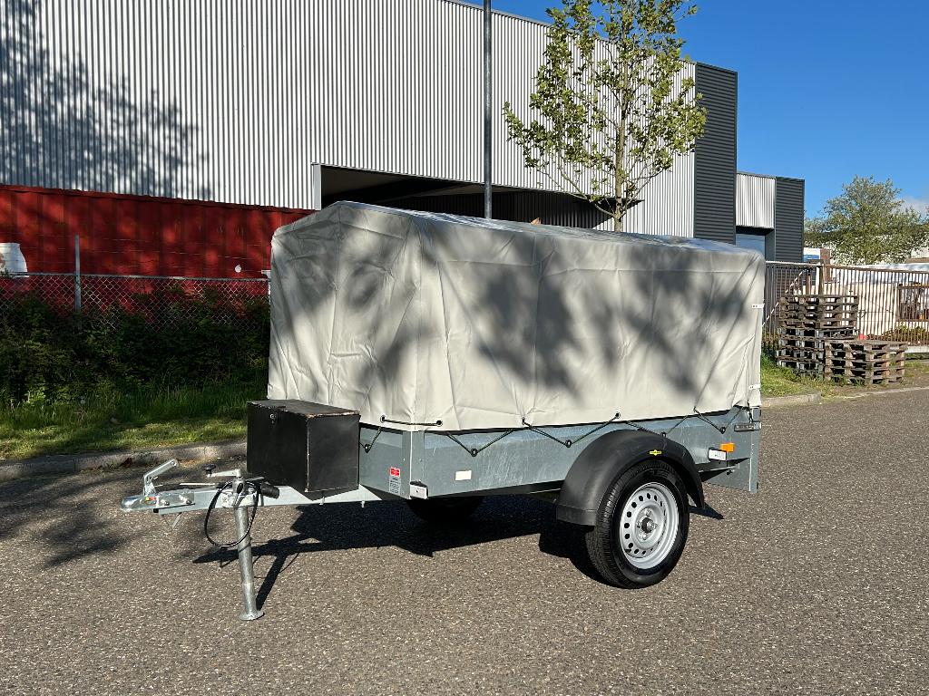 Humbaur Steely met huif & VDM ongeremde dubbelasser, Auto diversen, Ophalen, Zo goed als nieuw