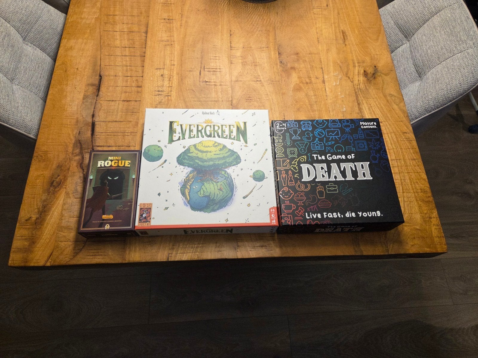 Bordspellen: Mini Rogue, The Game of Death, Evergreen, Een of twee spelers, Ophalen of Verzenden, Zo goed als nieuw