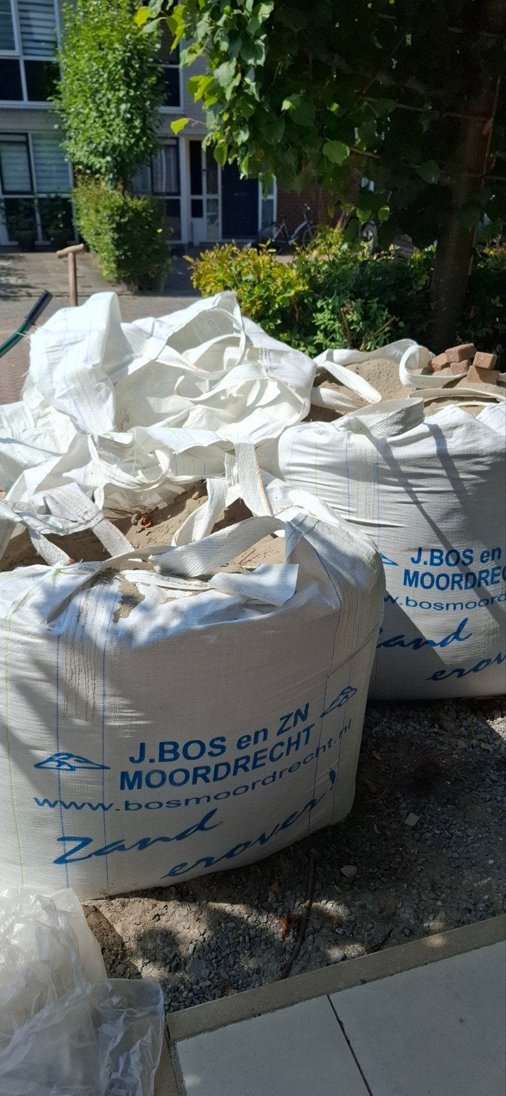 2 x Straatzand Big Bags, Ophalen, Gebruikt, Ophoogzand
